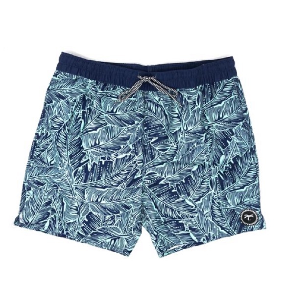 TRAPICAL Leaves Swim Trunks Shorts Men - Picture 1 of 4